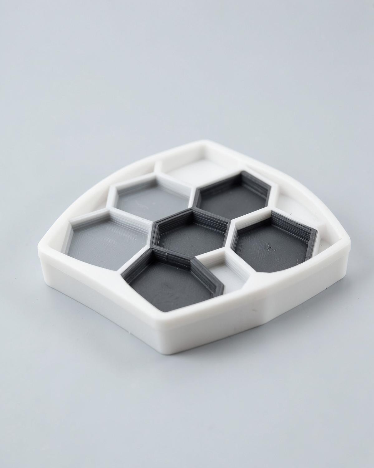 Bandeja Cell — Organizador de compartimentos hexagonais